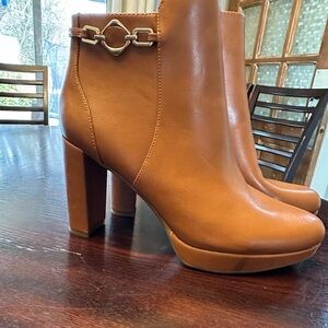 Naturalizer Brown Heeled Boots. 8.5